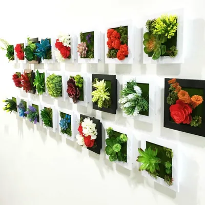 3D Artificial Plant Wall Decor