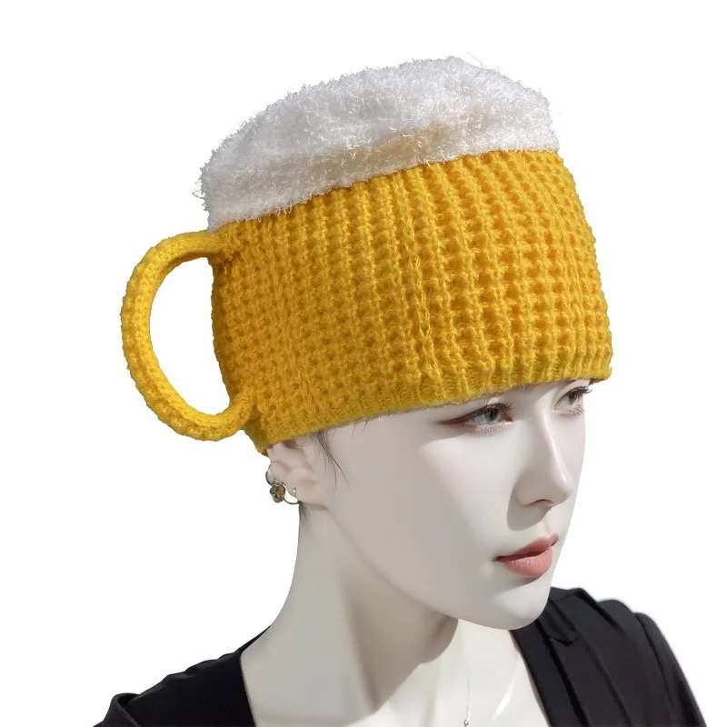 3D Beer Cup Hats Beanie Party Unisex Hairline Cap Beer Lovers Ear Warmers for Women Men New Year Presents Valentine's 3D Beer Cup Hats Beanie Party Unisex Hairline Cap Beer Lovers Ear Warmers for Women Men New Year Presents Valentine's
