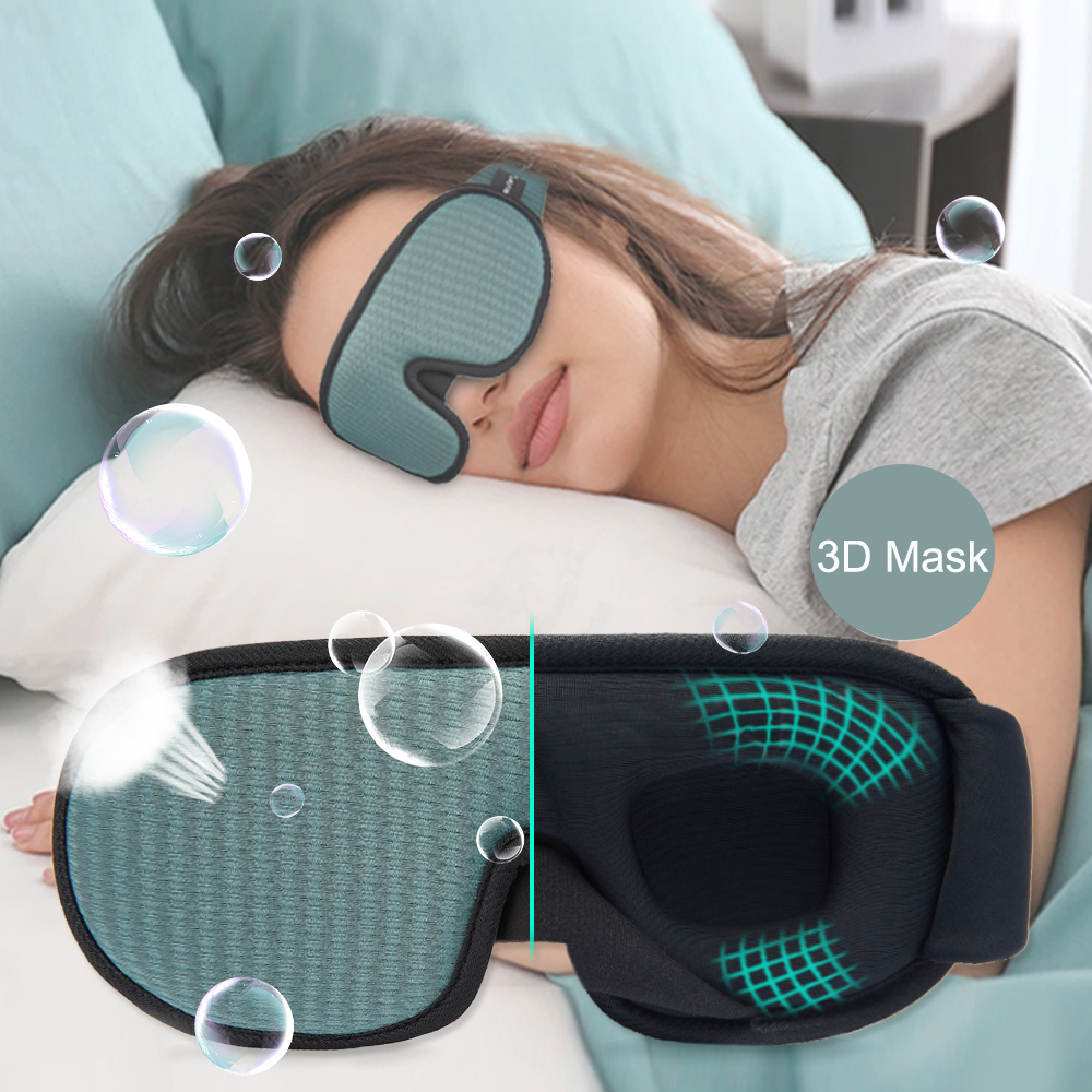 3D Blocking Light Soft Sleep Mask Padded Travel Rest Sleeping Eye Cover 3D Blocking Light Soft Sleep Mask Padded Travel Rest Sleeping Eye Cover