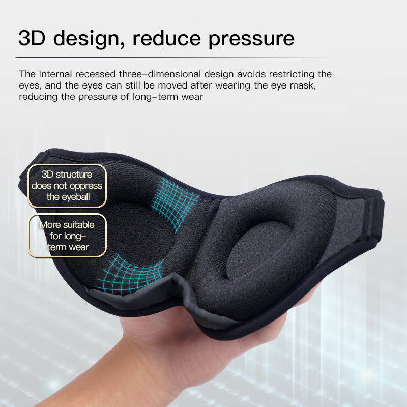 3D Blocking Light Soft Sleep Mask Padded Travel Rest Sleeping Eye Cover 3D Blocking Light Soft Sleep Mask Padded Travel Rest Sleeping Eye Cover