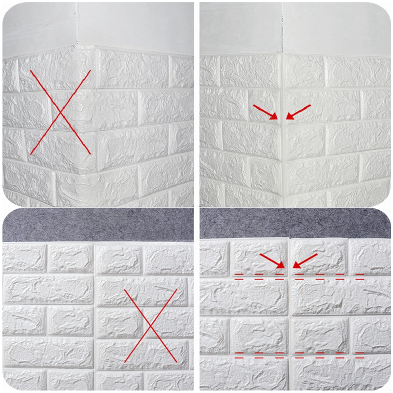 3D Brick Wall Stickers Wallpaper (20pcs) 3D Brick Wall Stickers Wallpaper (20pcs)