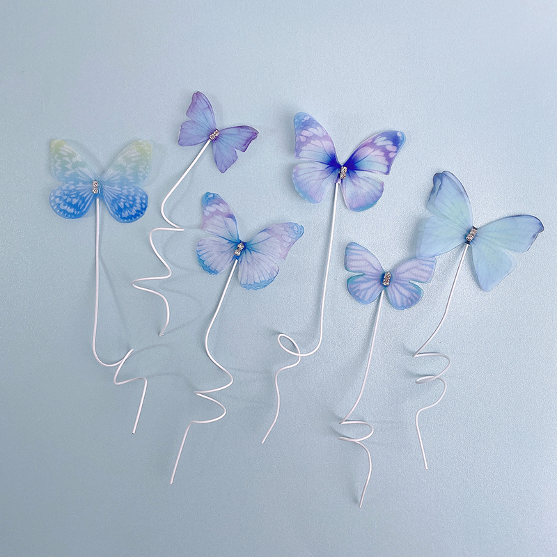 3D Butterfly Cake Decorations (6 pcs)