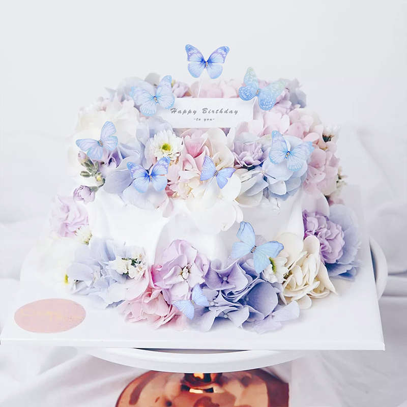 3D Butterfly Cake Decorations (6 pcs)