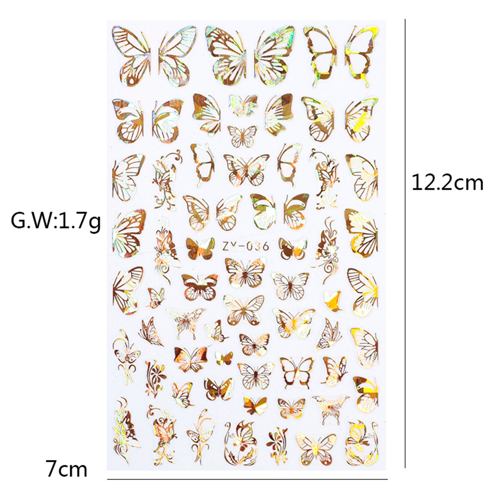 3D Butterfly Stickers for Nails