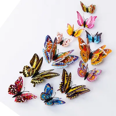 3D Butterfly Wall Decals (12pcs)