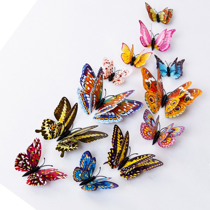3D Butterfly Wall Decals (12pcs)