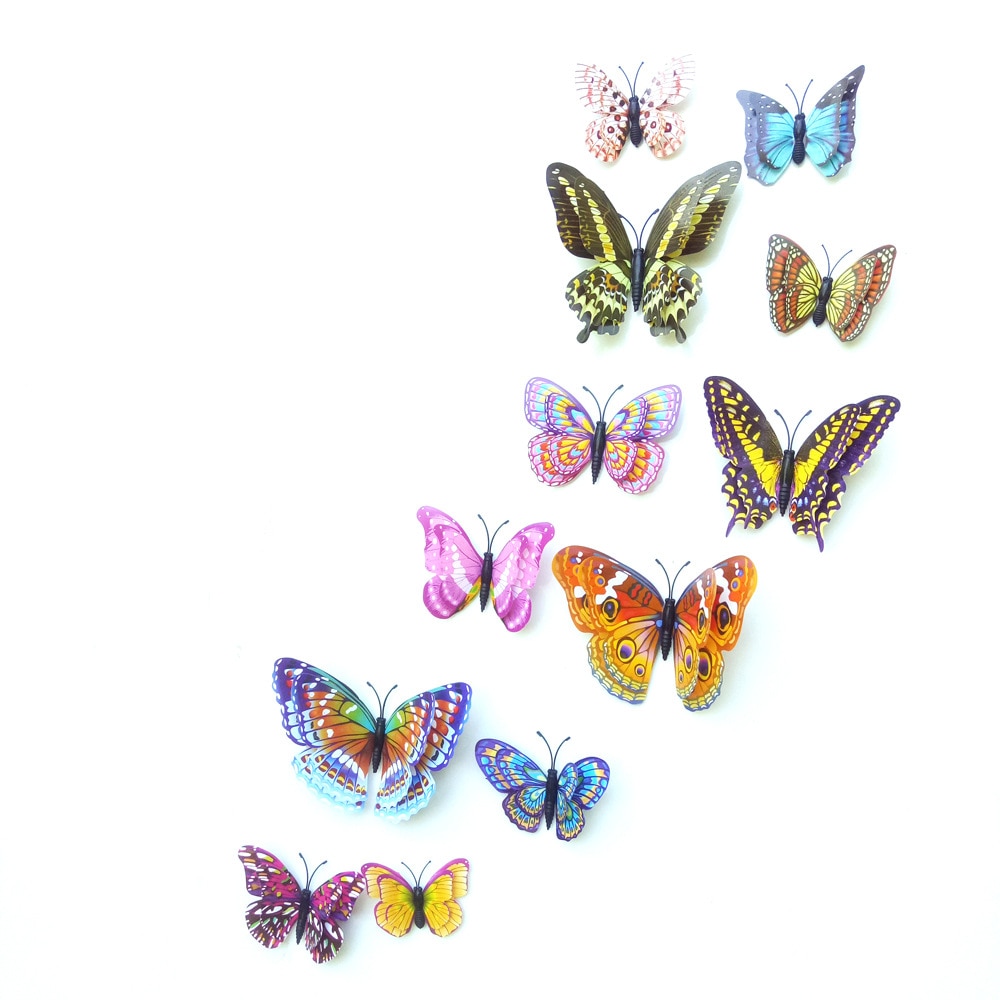 3D Butterfly Wall Decals (12pcs)