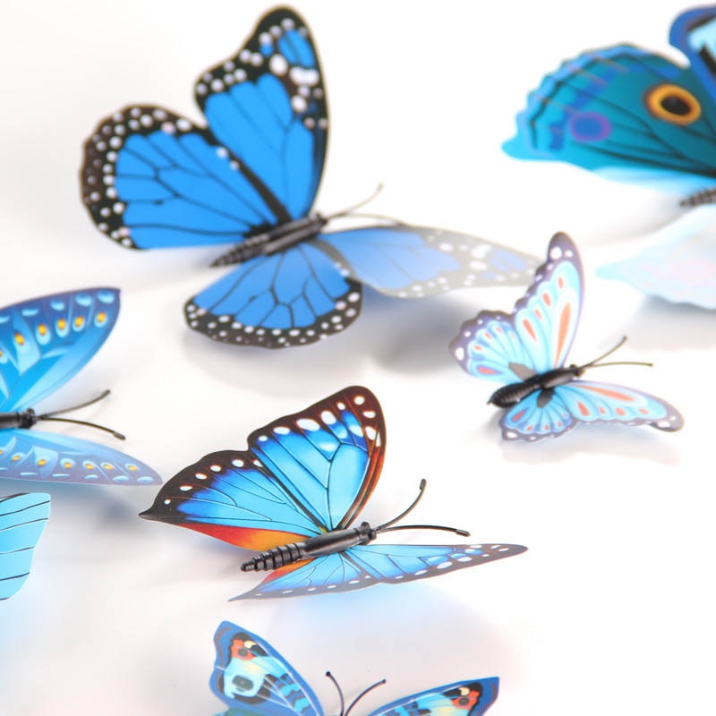 3D Butterfly Wall Decor Stickers (12 Pcs) 3D Butterfly Wall Decor Stickers (12 Pcs)