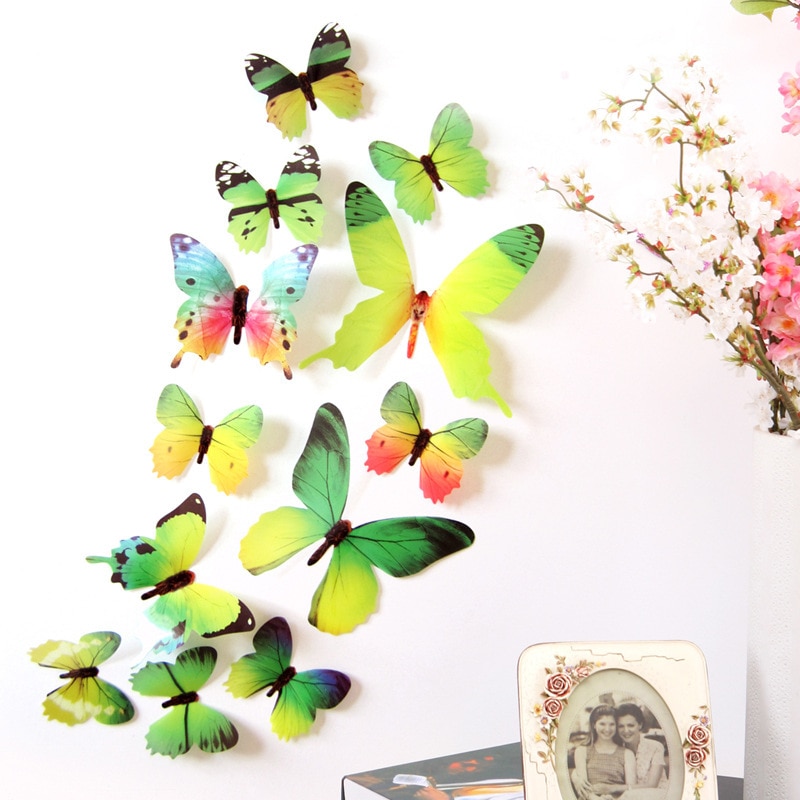 3D Butterfly Wall Decor Stickers (12 Pcs) 3D Butterfly Wall Decor Stickers (12 Pcs)