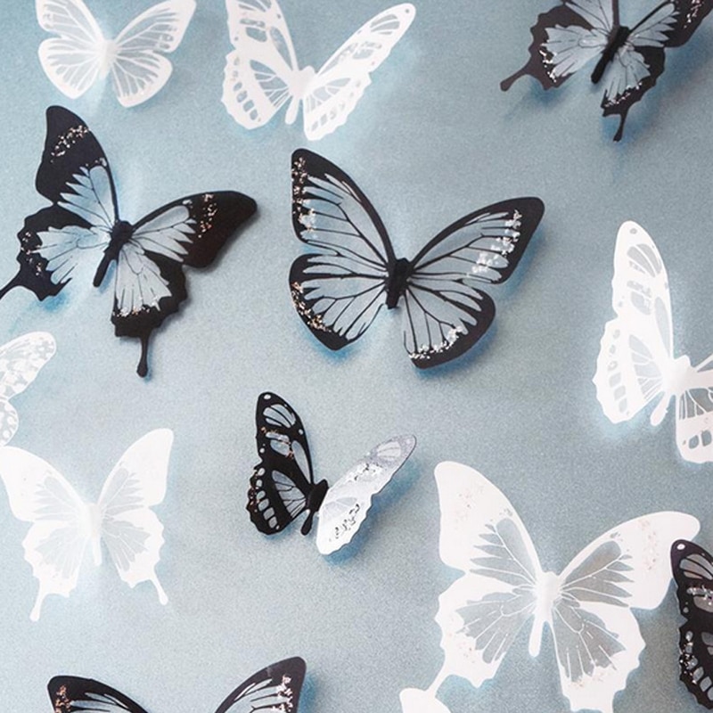 3D Butterfly Wall Stickers (18 PCs)