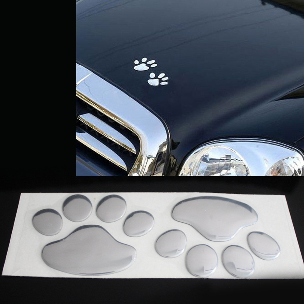 3D Car Paw Print Stickers (2 pcs) 3D Car Paw Print Stickers (2 pcs)