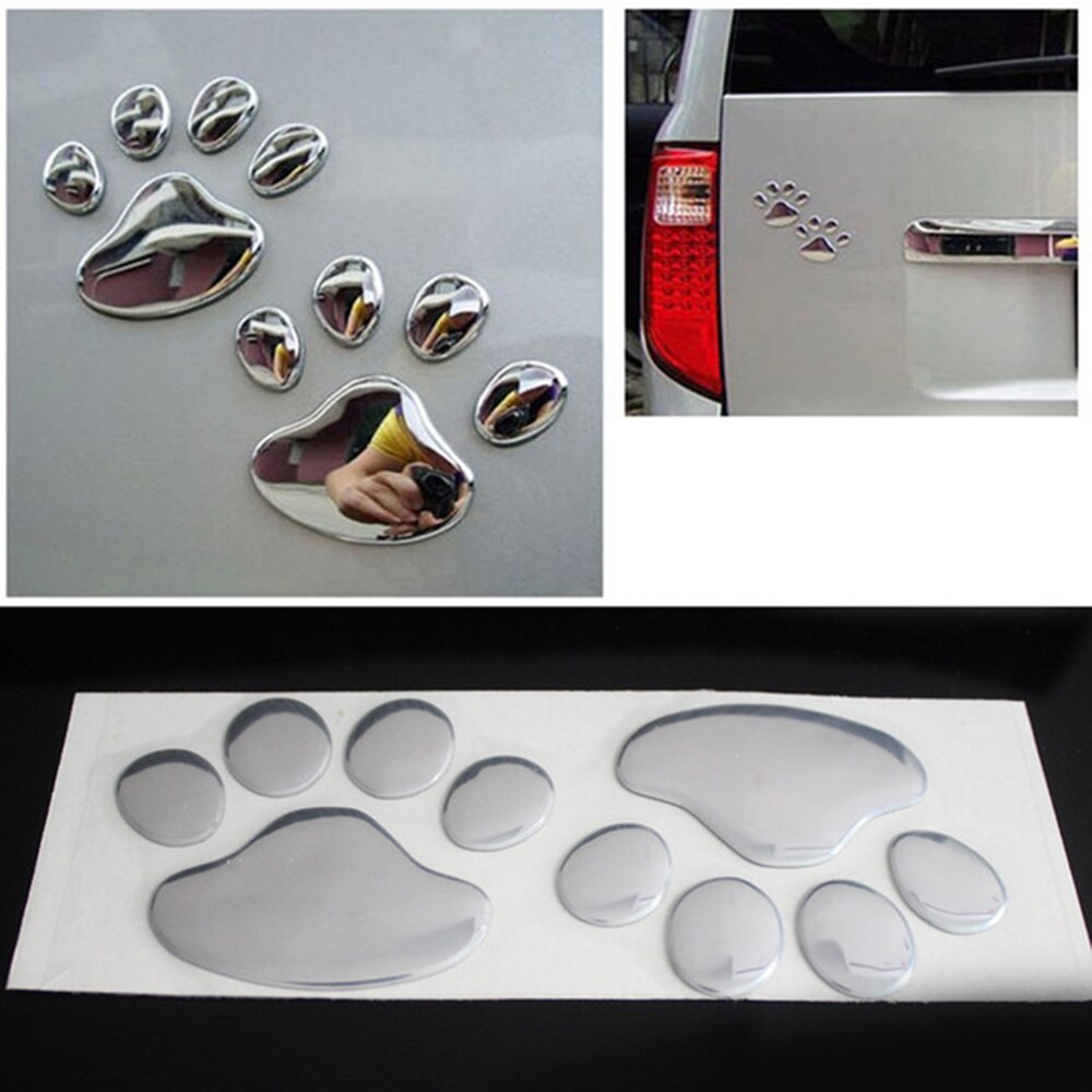 3D Car Paw Print Stickers (2 pcs) 3D Car Paw Print Stickers (2 pcs)