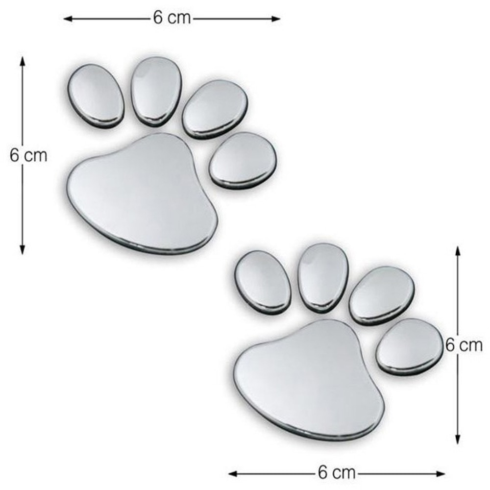 3D Car Paw Print Stickers (2 pcs) 3D Car Paw Print Stickers (2 pcs)