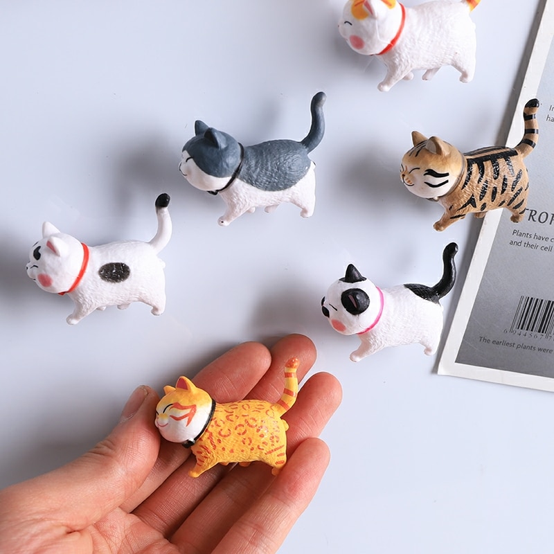3D Cat Magnet Refrigerator Decor