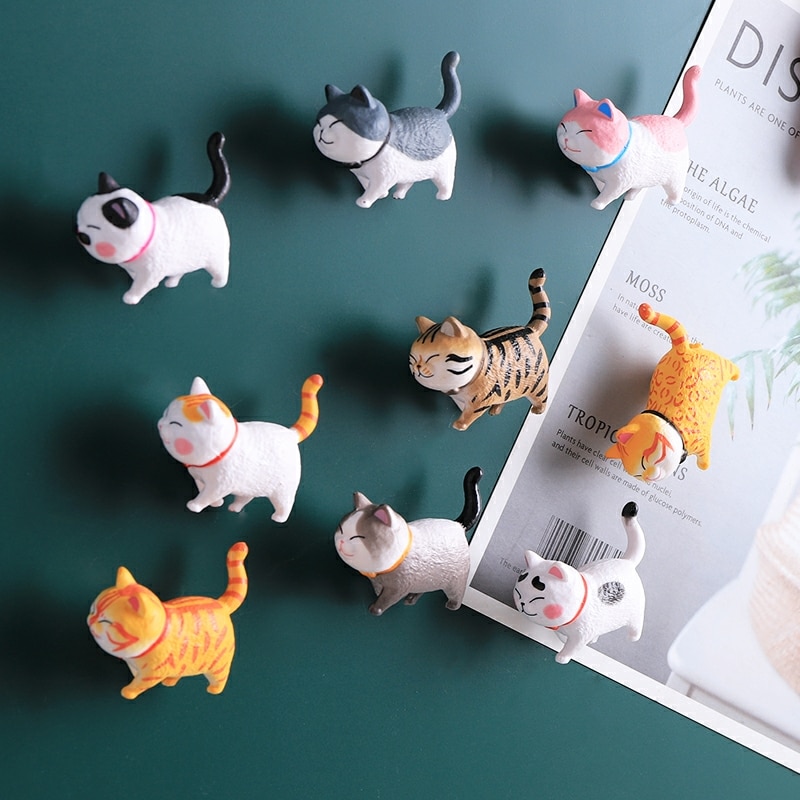 3D Cat Magnet Refrigerator Decor