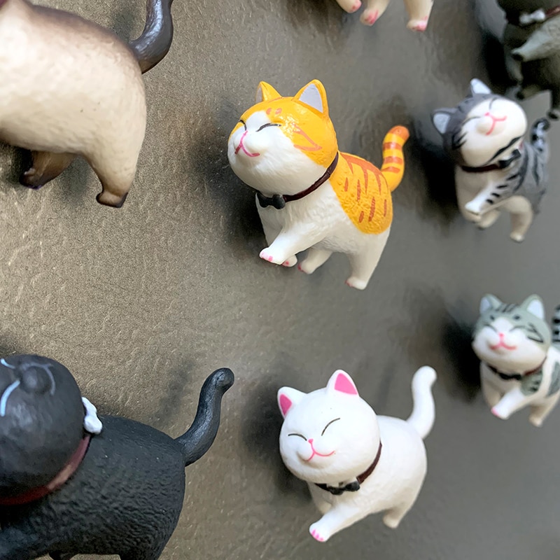 3D Cat Magnet Refrigerator Decor