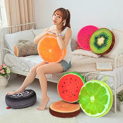 3D Cotton Fruit Slice Pillow 3D Cotton Fruit Slice Pillow
