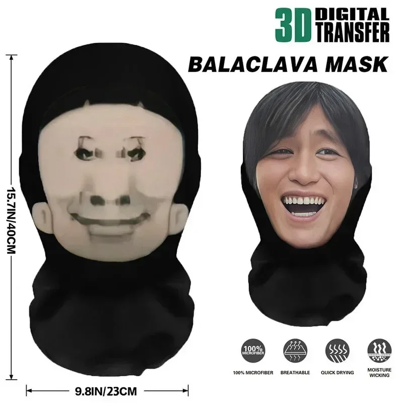 3D CR7 Messi Seamless Mask Funny Face Printed Head Scarf Famous Person Ice Silk Sunscreen Head Mask Halloween Cosplay 3D CR7 Messi Seamless Mask Funny Face Printed Head Scarf Famous Person Ice Silk Sunscreen Head Mask Halloween Cosplay