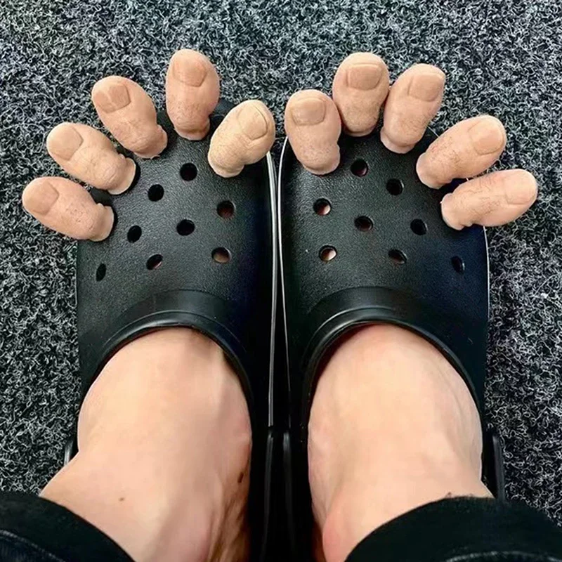 3D Creative Big Toe Alligator Hanging Shoe Toe Personality Decoration Funny Crocs Decor Creative Shoe Decoration 3D Creative Big Toe Alligator Hanging Shoe Toe Personality Decoration Funny Crocs Decor Creative Shoe Decoration