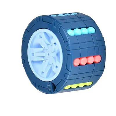 3D Cylinder Cube Toy Magical Bean Gyro Rotate Slide Puzzle Games Relieve Stress Children Educational Montessori Infant