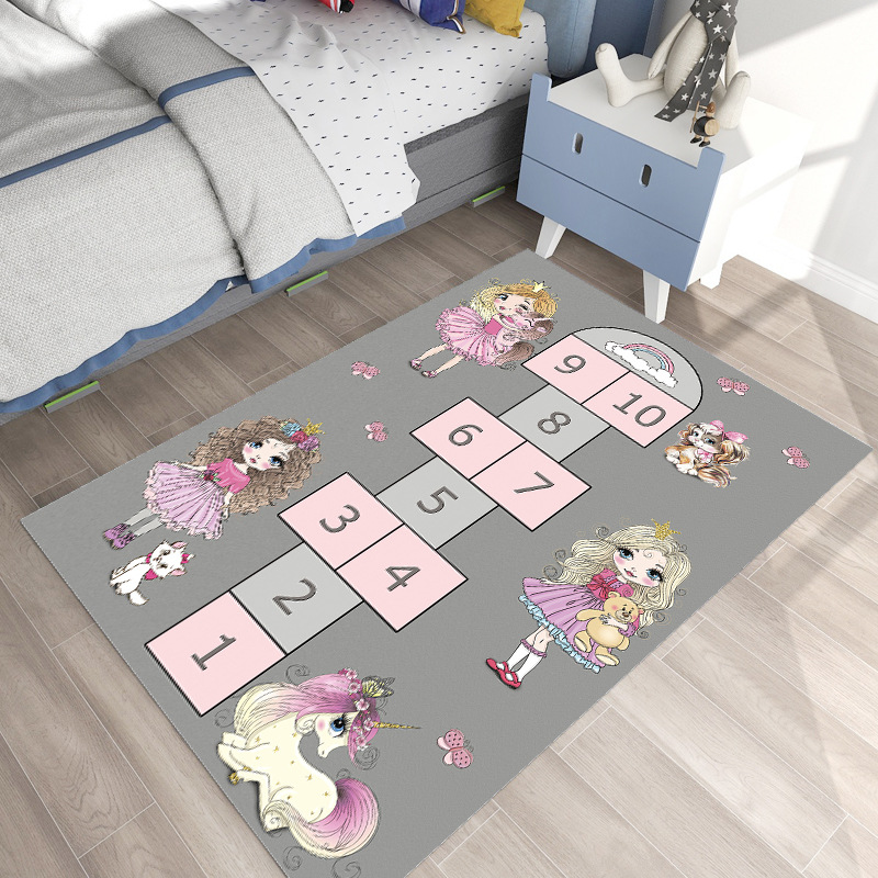 3D Design Non Slip Hopscotch Game Mat