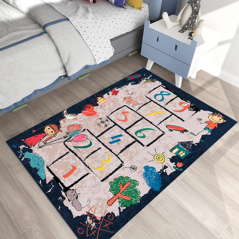 3D Design Non Slip Hopscotch Game Mat