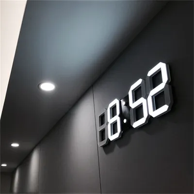 3D Digital Wall Clock LED Light 3D Digital Wall Clock LED Light