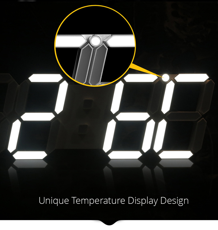 3D Digital Wall Clock LED Light 3D Digital Wall Clock LED Light