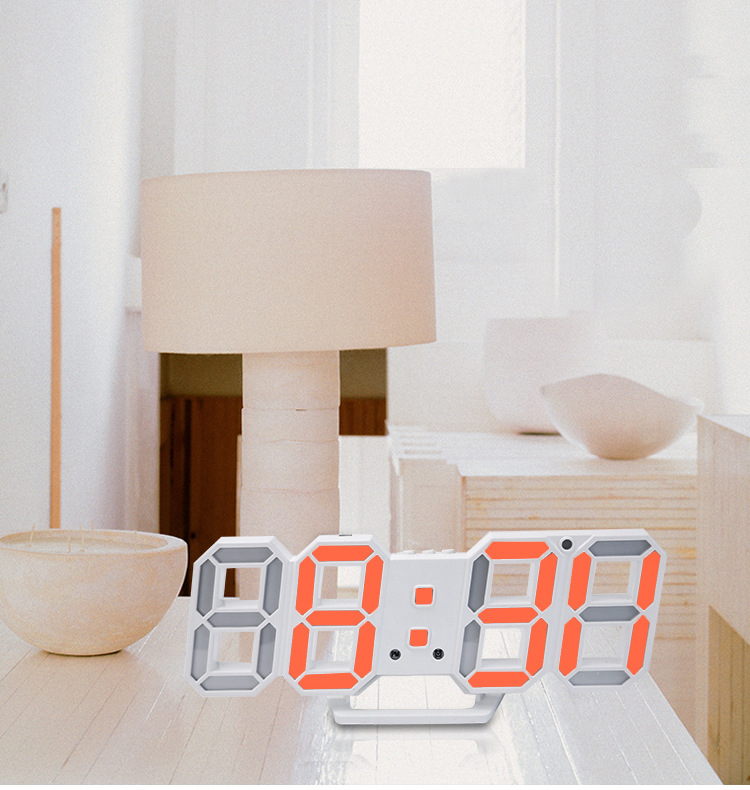 3D Digital Wall Clock LED Light 3D Digital Wall Clock LED Light