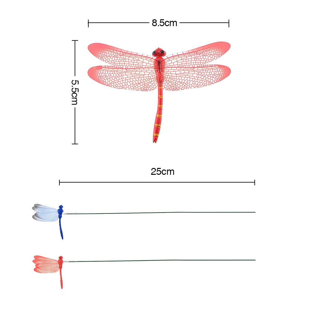 3D Dragonfly Garden Stakes (10pcs) 3D Dragonfly Garden Stakes (10pcs)
