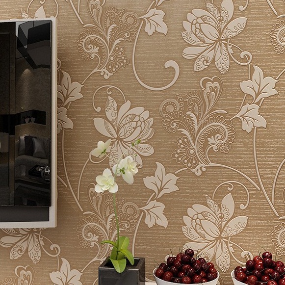 3D Flower Wallpaper Embossed Decoration 3D Flower Wallpaper Embossed Decoration