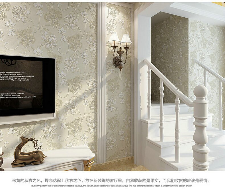 3D Flower Wallpaper Embossed Decoration 3D Flower Wallpaper Embossed Decoration
