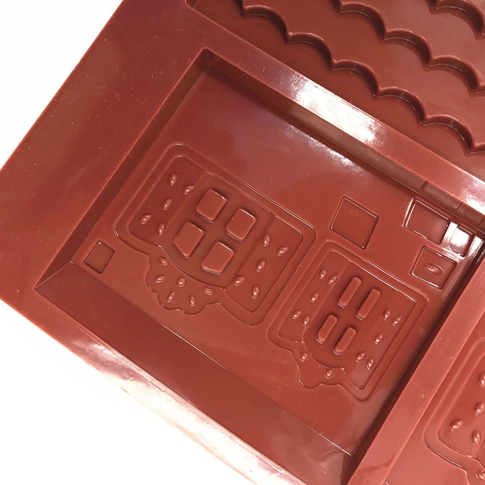 3D Gingerbread House Silicone Mold (2pcs) 3D Gingerbread House Silicone Mold (2pcs)