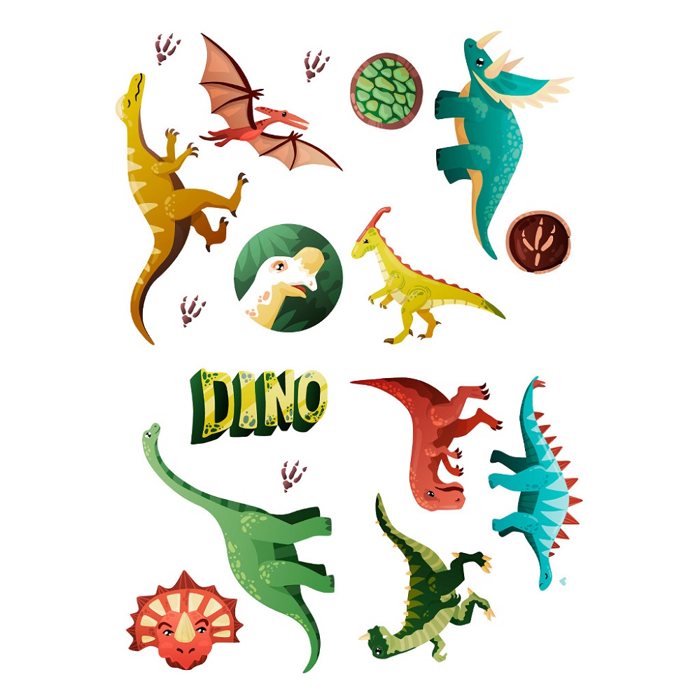 3D Glow In The Dark Dinosaur Stickers (17 pcs) 3D Glow In The Dark Dinosaur Stickers (17 pcs)