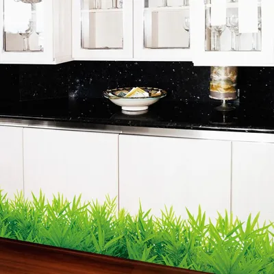 3D Green Grass Wall Sticker 3D Green Grass Wall Sticker