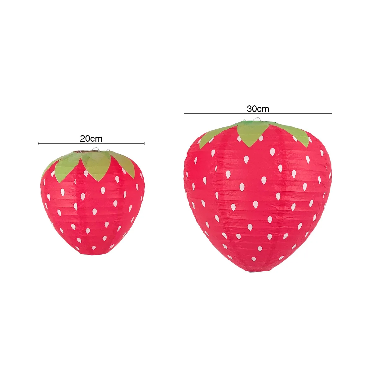 3D Hanging Strawberry Lanterns (3 pcs) 3D Hanging Strawberry Lanterns (3 pcs)