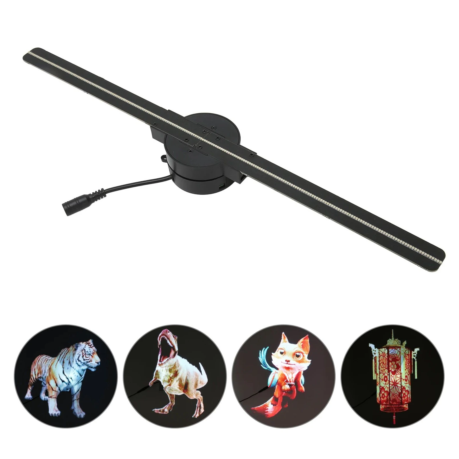 3D Hologram Fan 42CM WiFi 3D Holographic Projector Advertising Display Light HD Holographic Projector for Stores Bars 3D Hologram Fan 42CM WiFi 3D Holographic Projector Advertising Display Light HD Holographic Projector for Stores Bars
