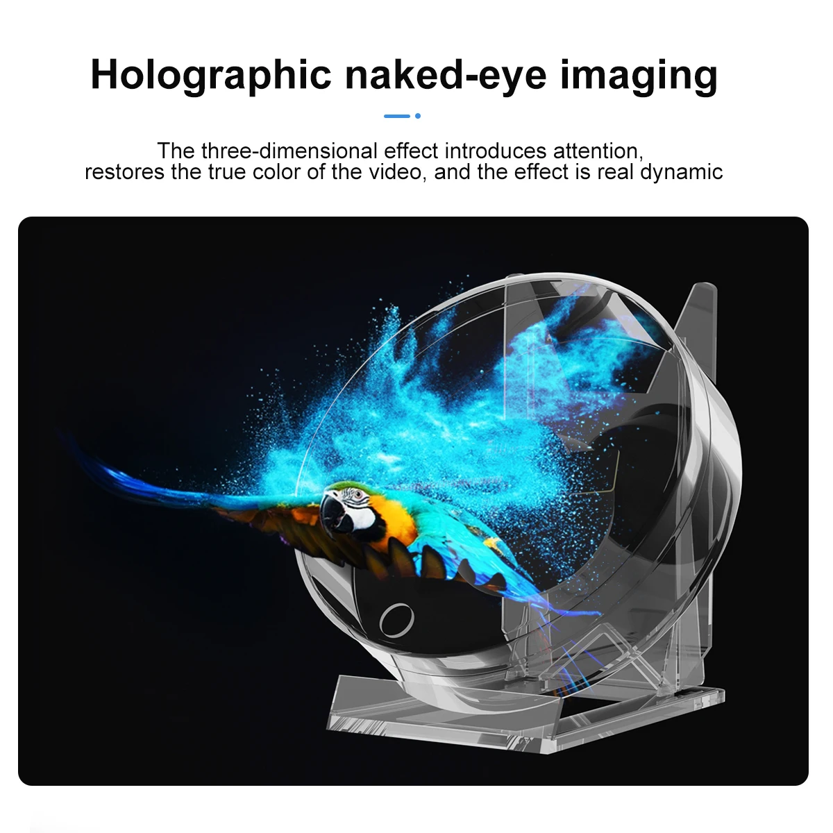 3D Holographic Advertising Lights LED Desktop Model Fan Screen With Audio Playback With Transparent Cover Holographic 3D Holographic Advertising Lights LED Desktop Model Fan Screen With Audio Playback With Transparent Cover Holographic