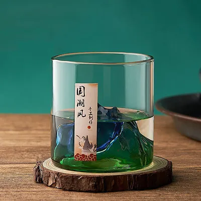 3D Japanese Mount Fuji Glass