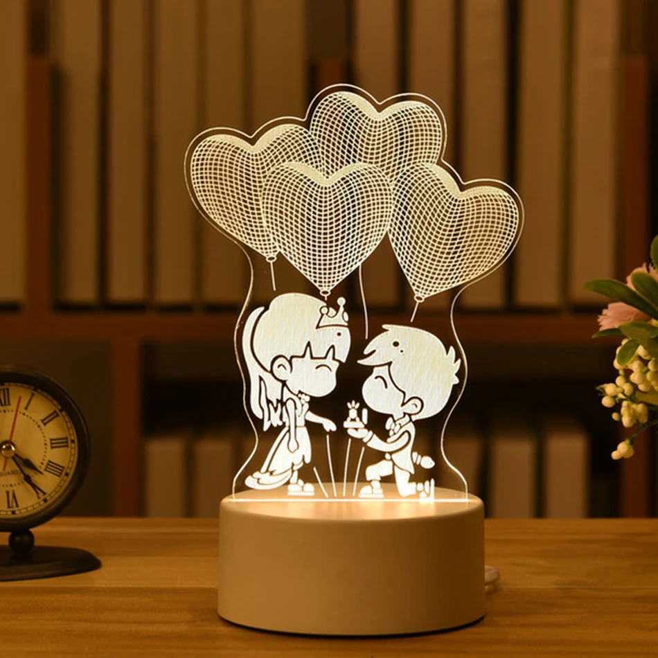 3D Lamp Acrylic USB LED Night Lights Neon Sign Lamp Xmas Christmas Decorations for Home Bedroom Birthday Decor Wedding 3D Lamp Acrylic USB LED Night Lights Neon Sign Lamp Xmas Christmas Decorations for Home Bedroom Birthday Decor Wedding