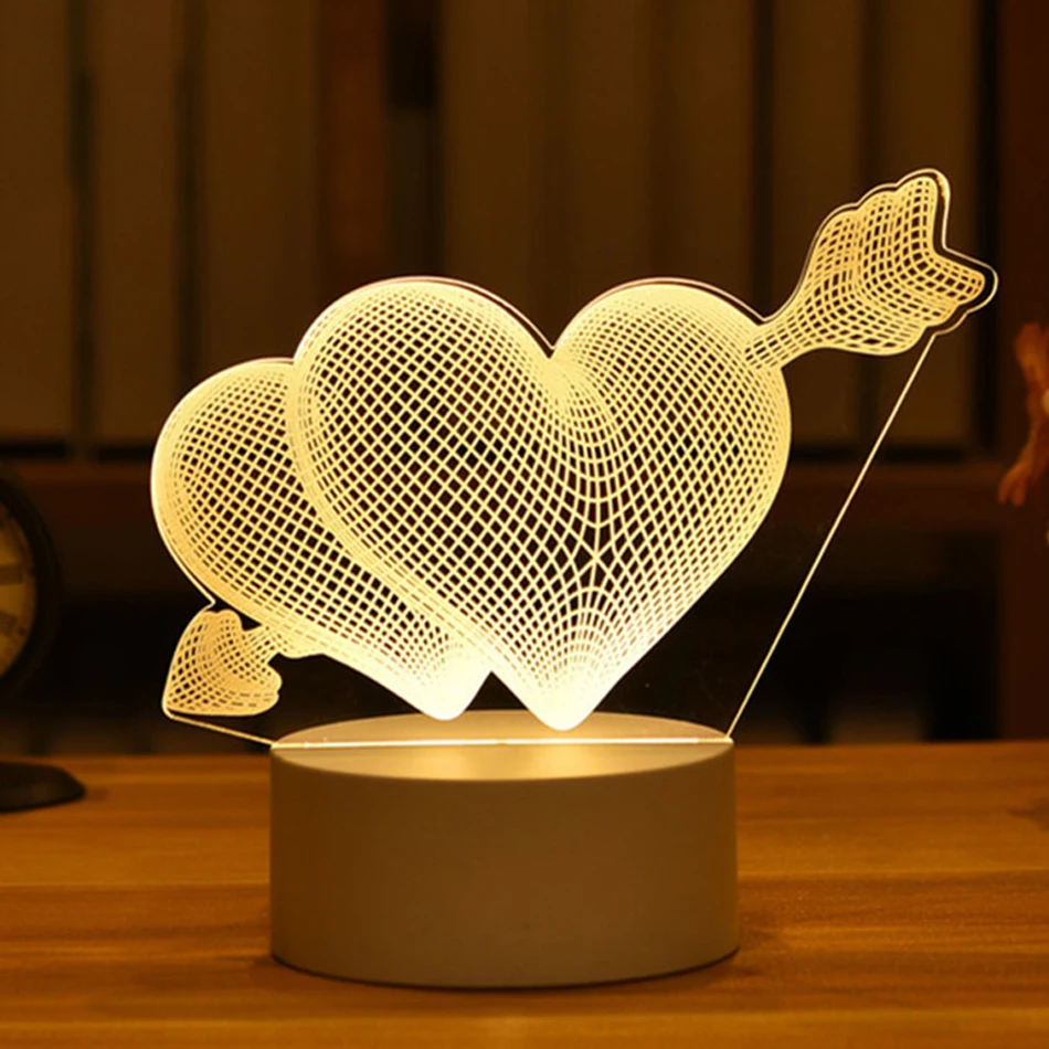 3D Lamp Acrylic USB LED Night Lights Neon Sign Lamp Xmas Christmas Decorations for Home Bedroom Birthday Decor Wedding 3D Lamp Acrylic USB LED Night Lights Neon Sign Lamp Xmas Christmas Decorations for Home Bedroom Birthday Decor Wedding