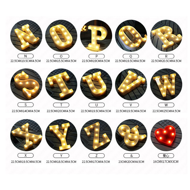 3D LED Letter Light