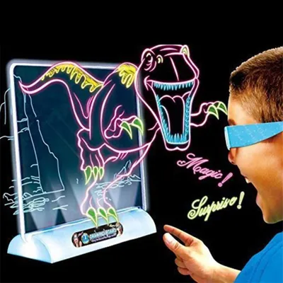 3D Light Up Drawing Board Doodle Pad 3D Light Up Drawing Board Doodle Pad