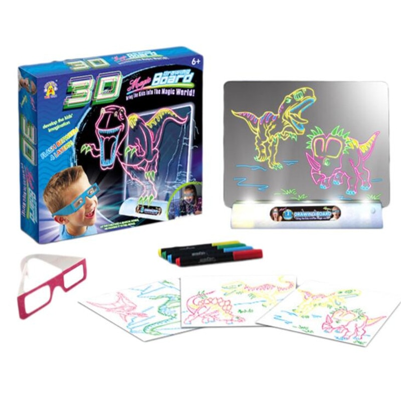 3D Light Up Drawing Board Doodle Pad 3D Light Up Drawing Board Doodle Pad
