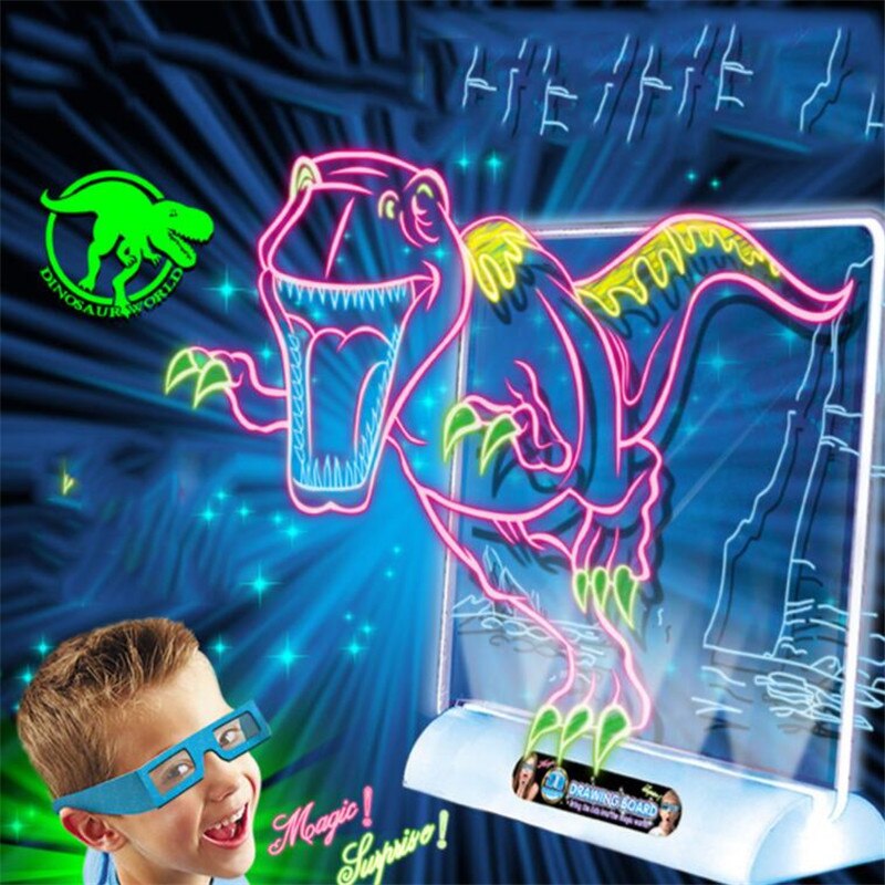 3D Light Up Drawing Board Doodle Pad 3D Light Up Drawing Board Doodle Pad