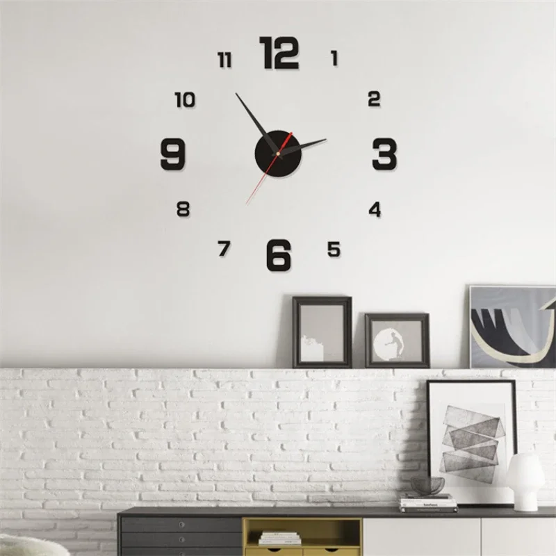 3D Luminous Wall Clock Frameless Acrylic DIY Digital Clock Sticker Wall Clock for Living Room Bedroom Office Wall Decor 3D Luminous Wall Clock Frameless Acrylic DIY Digital Clock Sticker Wall Clock for Living Room Bedroom Office Wall Decor