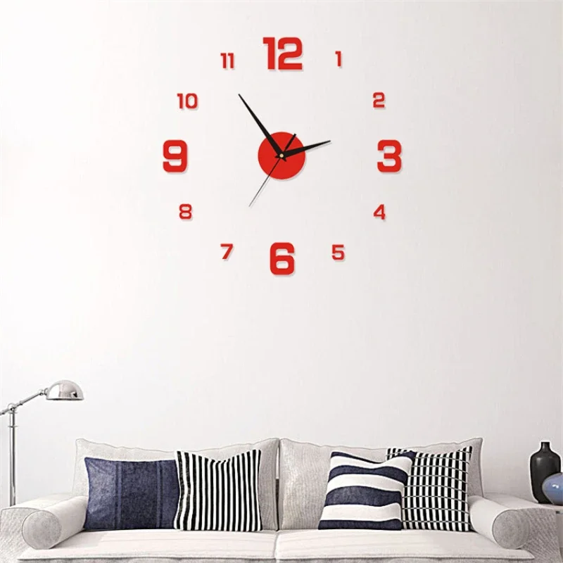 3D Luminous Wall Clock Frameless Acrylic DIY Digital Clock Sticker Wall Clock for Living Room Bedroom Office Wall Decor 3D Luminous Wall Clock Frameless Acrylic DIY Digital Clock Sticker Wall Clock for Living Room Bedroom Office Wall Decor