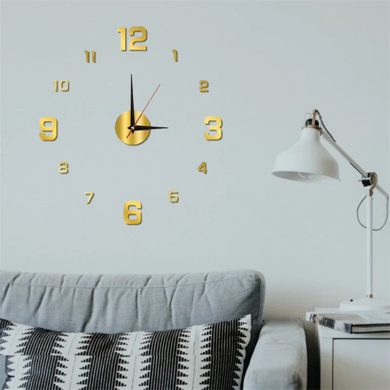 3D Luminous Wall Clock Frameless Acrylic DIY Digital Clock Sticker Wall Clock for Living Room Bedroom Office Wall Decor 3D Luminous Wall Clock Frameless Acrylic DIY Digital Clock Sticker Wall Clock for Living Room Bedroom Office Wall Decor