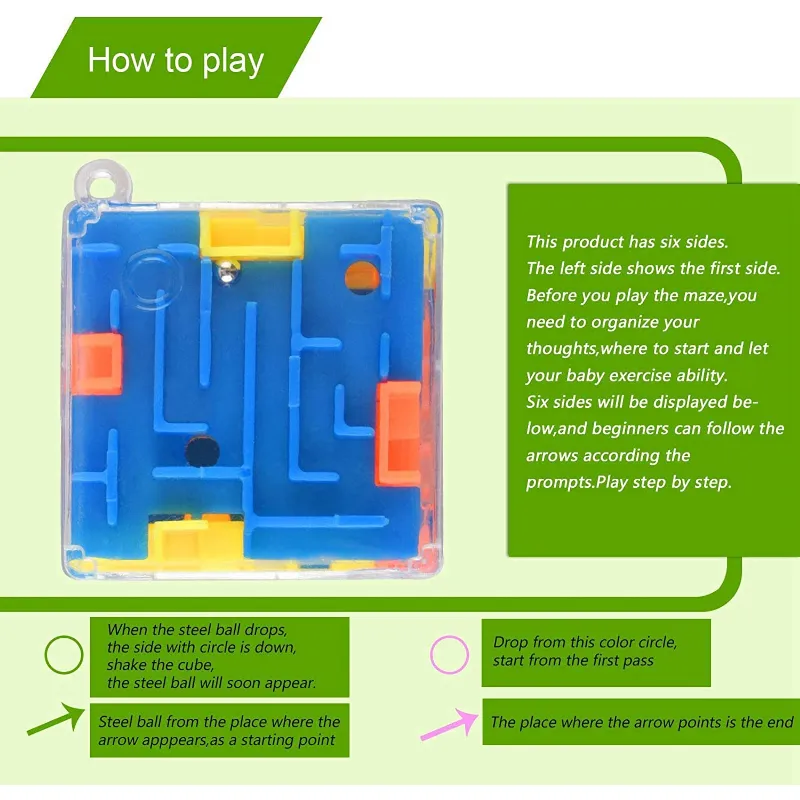 3D Maze Cube Six-sided Transparent Puzzle Speed Cube Rolling Ball Magic Cubes Maze Toys For Children Stress Reliever 3D Maze Cube Six-sided Transparent Puzzle Speed Cube Rolling Ball Magic Cubes Maze Toys For Children Stress Reliever