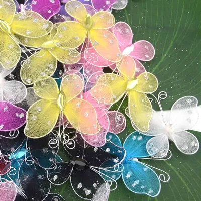 3D Mesh Butterflies Craft Decoration (20 Pcs) 3D Mesh Butterflies Craft Decoration (20 Pcs)